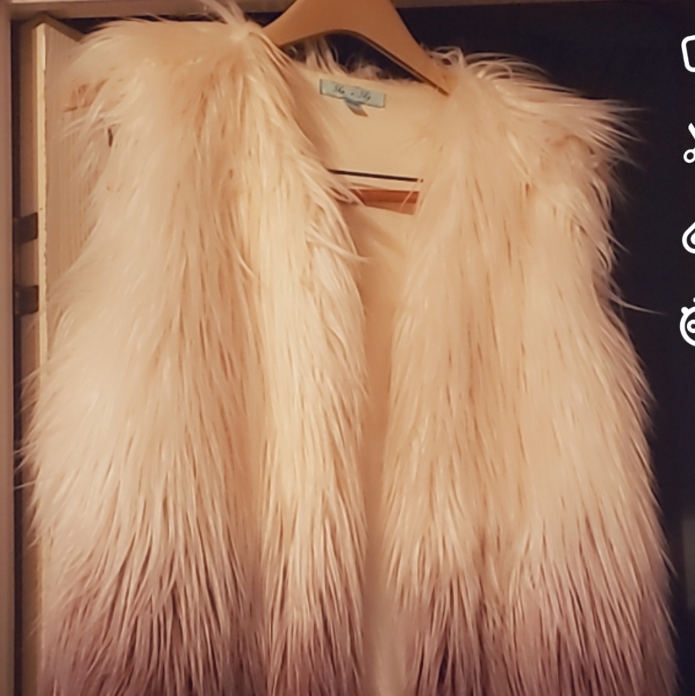 Faux fur vest